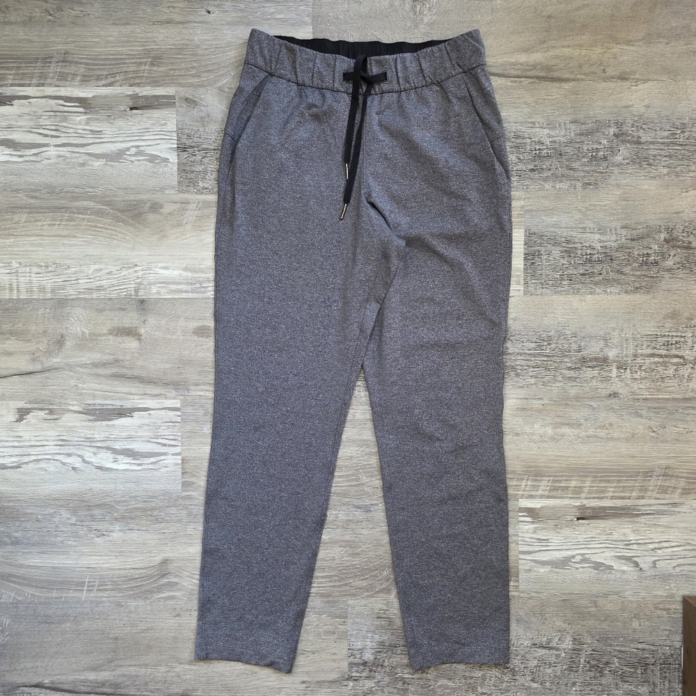 Lululemon On The Fly Pant *27" Heathered Black Size 4